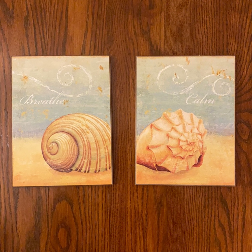 Breathe & Calm Beach Wall Hanging Decor